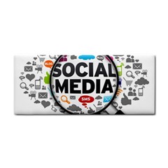 Social Media Computer Internet Typography Text Poster Cosmetic Storage Cases