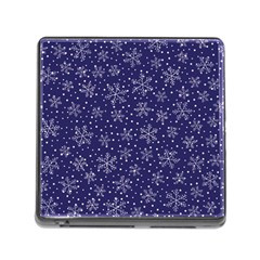 Snowflakes Pattern Memory Card Reader (square) by Sapixe