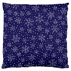 Snowflakes Pattern Large Cushion Case (one Side) by Sapixe