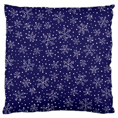 Snowflakes Pattern Standard Flano Cushion Case (one Side) by Sapixe