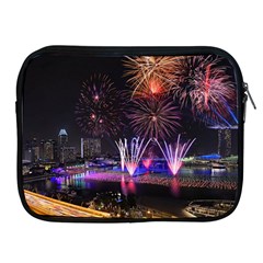 Singapore The Happy New Year Hotel Celebration Laser Light Fireworks Marina Bay Apple Ipad 2/3/4 Zipper Cases