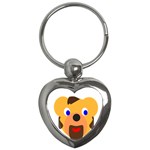 Solidarity Clipart Bear Head Teddy Bear Xmas Christmas Stuffed Animal Key Chains (Heart)  Front