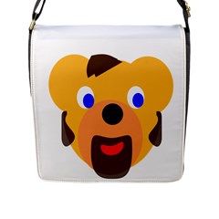 Solidarity Clipart Bear Head Teddy Bear Xmas Christmas Stuffed Animal Flap Messenger Bag (l) 