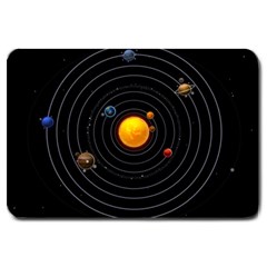 Solar System Large Doormat  by Sapixe