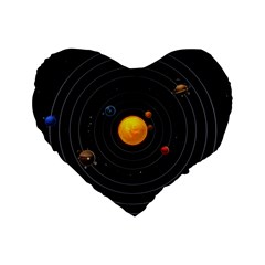Solar System Standard 16  Premium Heart Shape Cushions