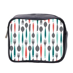 Spoon Fork Knife Pattern Mini Toiletries Bag 2-side by Sapixe