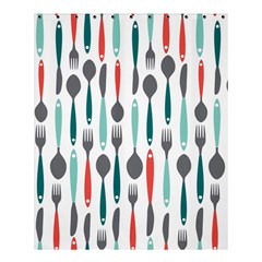 Spoon Fork Knife Pattern Shower Curtain 60  X 72  (medium)  by Sapixe