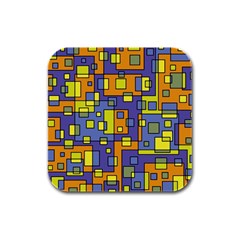 Square Background Background Texture Rubber Square Coaster (4 Pack)  by Sapixe