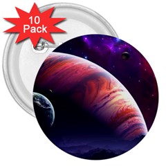 Space Art Nebula 3  Buttons (10 Pack) 