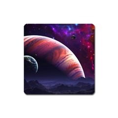 Space Art Nebula Square Magnet