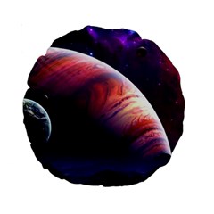 Space Art Nebula Standard 15  Premium Round Cushions by Sapixe