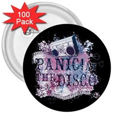 Panic At The Disco Art 3  Buttons (100 pack) 