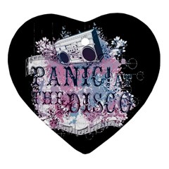 Panic At The Disco Art Heart Ornament (Two Sides)