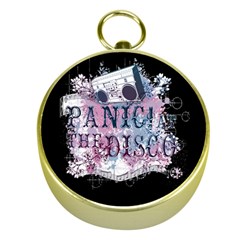 Panic At The Disco Art Gold Compasses