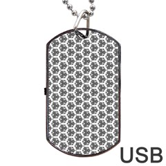 Abstract Shapes Dog Tag Usb Flash (one Side) by jumpercat