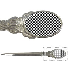 Checker Black and White Letter Openers