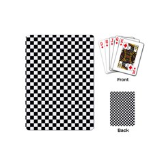 Checker Black and White Playing Cards (Mini) 