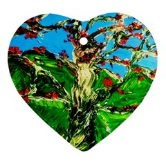 Coral Tree 2 Ornament (heart) by bestdesignintheworld