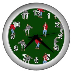 Drake Ugly Holiday Christmas Wall Clocks (Silver) 