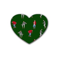 Drake Ugly Holiday Christmas Rubber Coaster (Heart) 