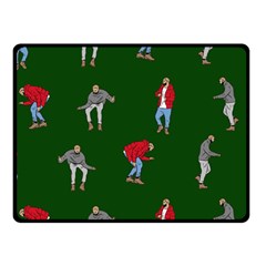 Drake Ugly Holiday Christmas Double Sided Fleece Blanket (Small) 