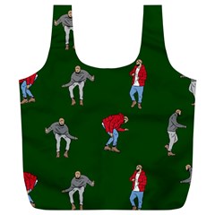 Drake Ugly Holiday Christmas Full Print Recycle Bags (L) 