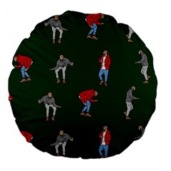 Drake Ugly Holiday Christmas Large 18  Premium Flano Round Cushions