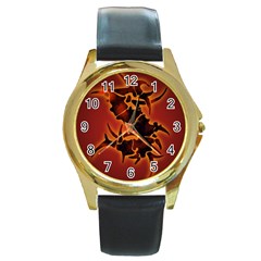 Sepultura Heavy Metal Hard Rock Bands Round Gold Metal Watch