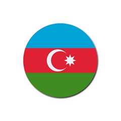 Roundel Of Azerbaijan Air Force Rubber Coaster (round)  by abbeyz71