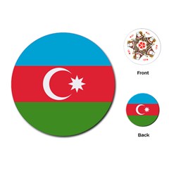 Roundel Of Azerbaijan Air Force Playing Cards (round)  by abbeyz71