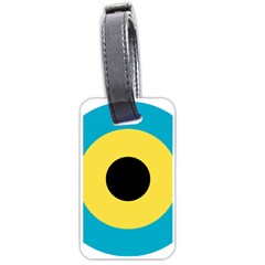 Roundel Of Royal Bahamas Defence Force Air Wing Luggage Tags (one Side) 