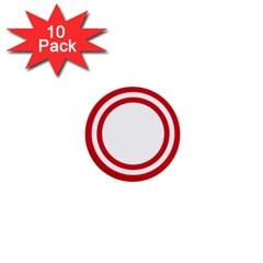 Roundel Of Bahrain Air Force 1  Mini Buttons (10 Pack)  by abbeyz71
