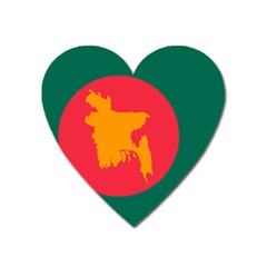 Flag Of Bangladesh, 1971 Heart Magnet by abbeyz71