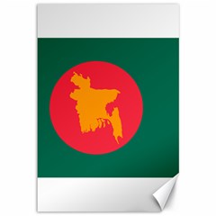 Flag Of Bangladesh, 1971 Canvas 12  X 18   by abbeyz71
