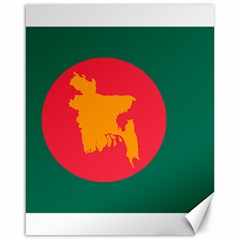 Flag Of Bangladesh, 1971 Canvas 16  X 20   by abbeyz71