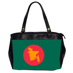 Flag Of Bangladesh, 1971 Office Handbags (2 Sides)  by abbeyz71