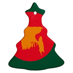 Flag Of Bangladesh, 1971 Christmas Tree Ornament (two Sides) by abbeyz71