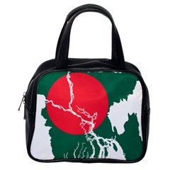 Flag Map Of Bangladesh Classic Handbags (one Side) by abbeyz71