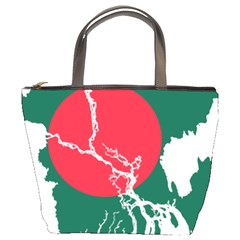 Flag Map Of Bangladesh Bucket Bags by abbeyz71