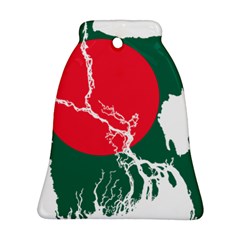 Flag Map Of Bangladesh Bell Ornament (two Sides) by abbeyz71