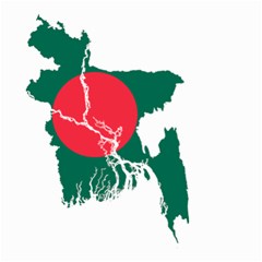 Flag Map Of Bangladesh Small Garden Flag (two Sides) by abbeyz71