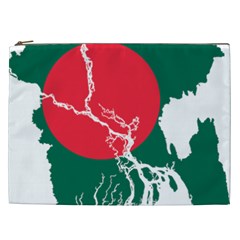 Flag Map Of Bangladesh Cosmetic Bag (xxl)  by abbeyz71