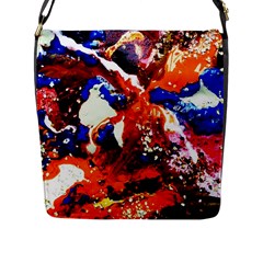 Smashed Butterfly 1 Flap Messenger Bag (l)  by bestdesignintheworld