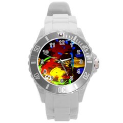 Balboa   Islnd On A Snd 5 Round Plastic Sport Watch (l) by bestdesignintheworld