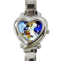 Balboa   Island On A Sand 21 Heart Italian Charm Watch by bestdesignintheworld