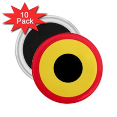 Roundel Of Belgian Air Force 2 25  Magnets (10 Pack)  by abbeyz71