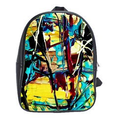 Dance Of Oil Towers 4 School Bag (xl) by bestdesignintheworld