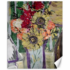 Sunflowers And Lamp Canvas 16  X 20   by bestdesignintheworld