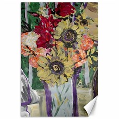 Sunflowers And Lamp Canvas 24  X 36  by bestdesignintheworld