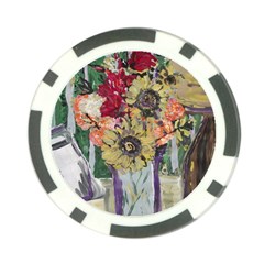 Sunflowers And Lamp Poker Chip Card Guard (10 Pack) by bestdesignintheworld